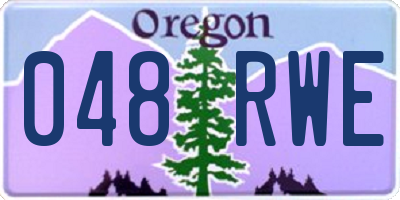 OR license plate 048RWE