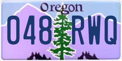 OR license plate 048RWQ
