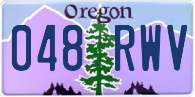 OR license plate 048RWV