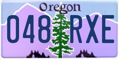 OR license plate 048RXE