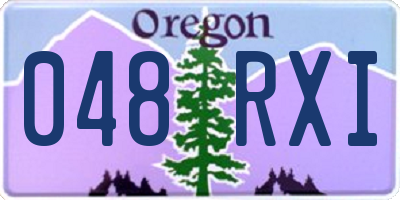 OR license plate 048RXI