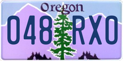OR license plate 048RXO