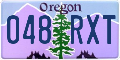 OR license plate 048RXT