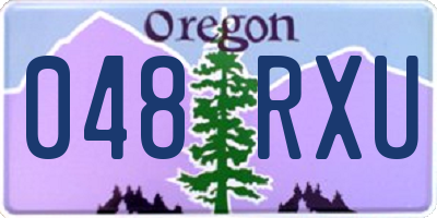 OR license plate 048RXU