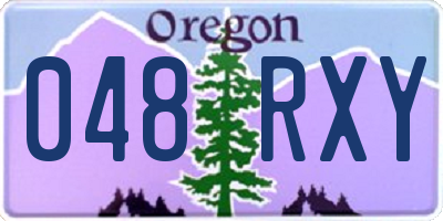 OR license plate 048RXY