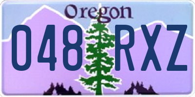 OR license plate 048RXZ