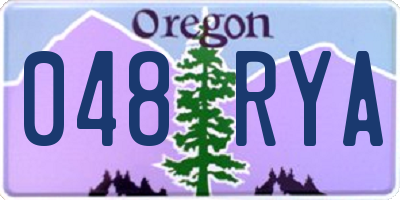 OR license plate 048RYA