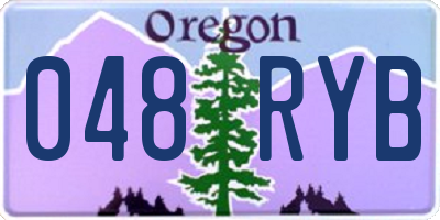 OR license plate 048RYB