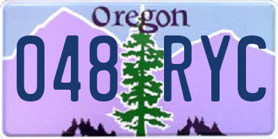 OR license plate 048RYC