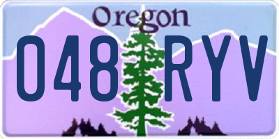 OR license plate 048RYV