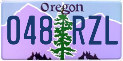 OR license plate 048RZL