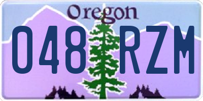 OR license plate 048RZM