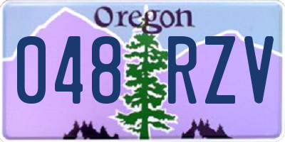 OR license plate 048RZV