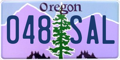OR license plate 048SAL
