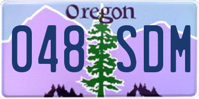 OR license plate 048SDM