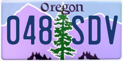 OR license plate 048SDV