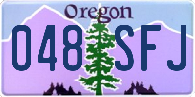 OR license plate 048SFJ