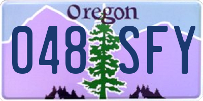 OR license plate 048SFY