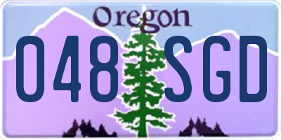 OR license plate 048SGD