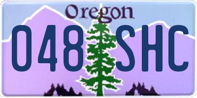 OR license plate 048SHC