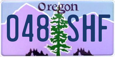 OR license plate 048SHF