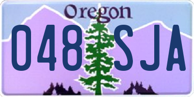 OR license plate 048SJA
