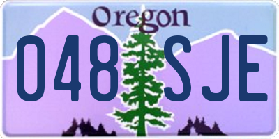 OR license plate 048SJE