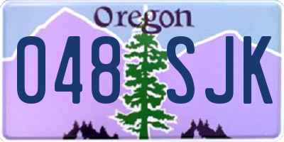 OR license plate 048SJK