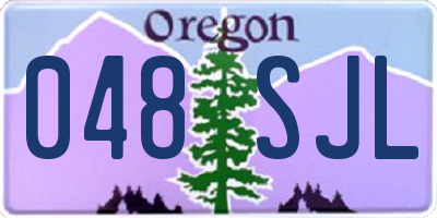 OR license plate 048SJL