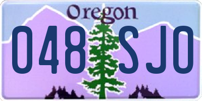 OR license plate 048SJO