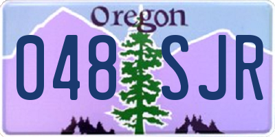 OR license plate 048SJR