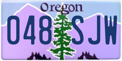 OR license plate 048SJW