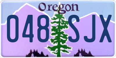 OR license plate 048SJX