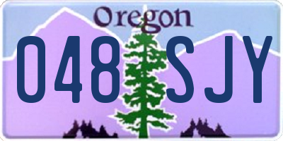 OR license plate 048SJY