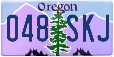 OR license plate 048SKJ
