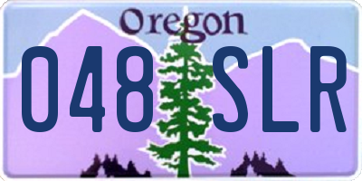 OR license plate 048SLR