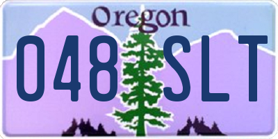 OR license plate 048SLT
