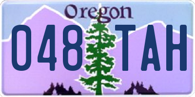 OR license plate 048TAH