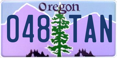 OR license plate 048TAN
