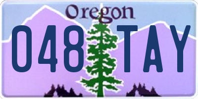 OR license plate 048TAY