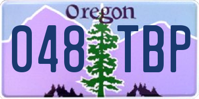 OR license plate 048TBP