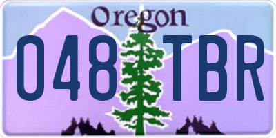 OR license plate 048TBR