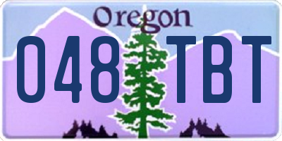 OR license plate 048TBT