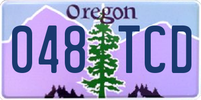 OR license plate 048TCD