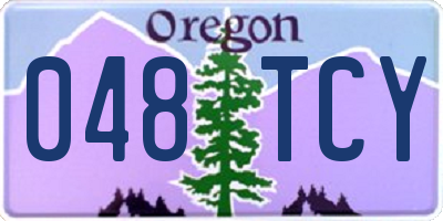 OR license plate 048TCY