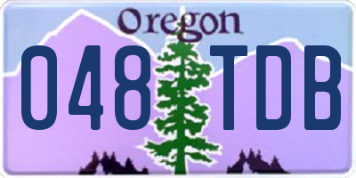 OR license plate 048TDB