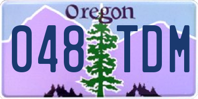 OR license plate 048TDM
