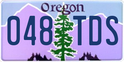 OR license plate 048TDS