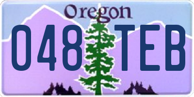 OR license plate 048TEB