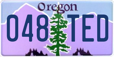 OR license plate 048TED